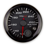 2-1/16 COOLANT TEMP GAUGE, 120-260F, CAN, BLACK