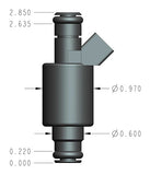 KIT- FUEL INJECTOR 36 PPH, 8 PACK (Up to 575 HP N/A or 440 HP Boosted on Gasoline)